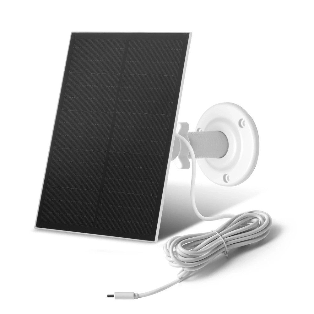 8W USB-C Solar Panel for Security Cameras, IP65 Waterproof Outdoor Solar Pane…
