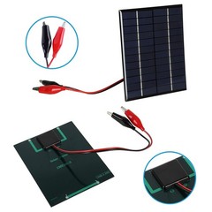 2W 12V Solar Panel DIY Battery Solar Charger Board + Tiger Clip- Perfect for …