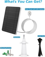 All-Weather Solar Panel Set for Arlo Ultra/Pro 3 Security Cameras – 4 Pack