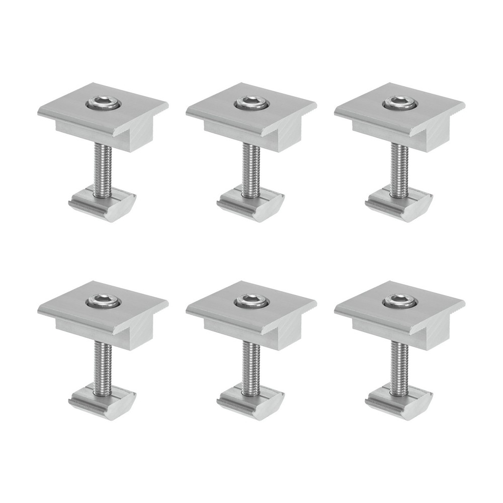 6pcs 35mm aluminum solar panel mounting clamps for whites