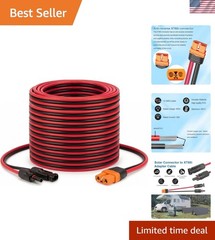 Solar to XT60i Cable 10AWG 30FT Solar Panel to XT60i Adapter Connector XT60i-…