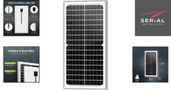 Efficient 10W Monocrystalline Solar Panel – Weather-Resistant Power for Fences