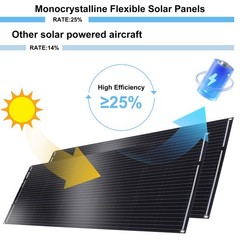 400W Monocrystalline Solar Panel Complete Kit for RV Home Off Grid Camping New