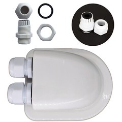 Double Wire Cable Entry Gland Box Roof Solar Panel Junction Box RV Caravan Boat.