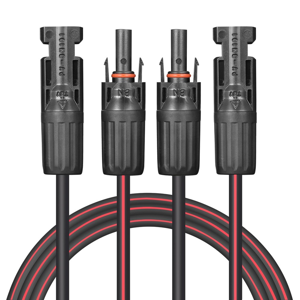 Solar Cable 20 Feet 2×12 Awg Twin Wire Solar Extension Cable Copper Strand With