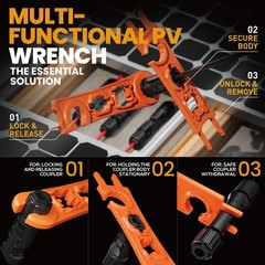 Solar Connector Crimping Tool Kit, 14-10 AWG Crimper for Solar Panel Cables, …