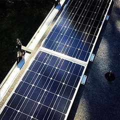 4 Sets of Solar Panel Mounting Z Brackets Lightweight Aluminum Corrosion-Free Co