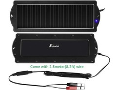 Sunway Solar Car Battery Trickle Charger & Maintainer 12V Solar Panel Power