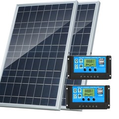 30W 12V Solar Panel Portable Power Trickle Battery Charger Maintainer Waterproof