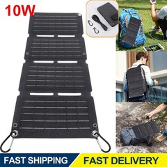 Foldable 10W Solar Panel Charger for Camping Power Supply Portable Power Charger