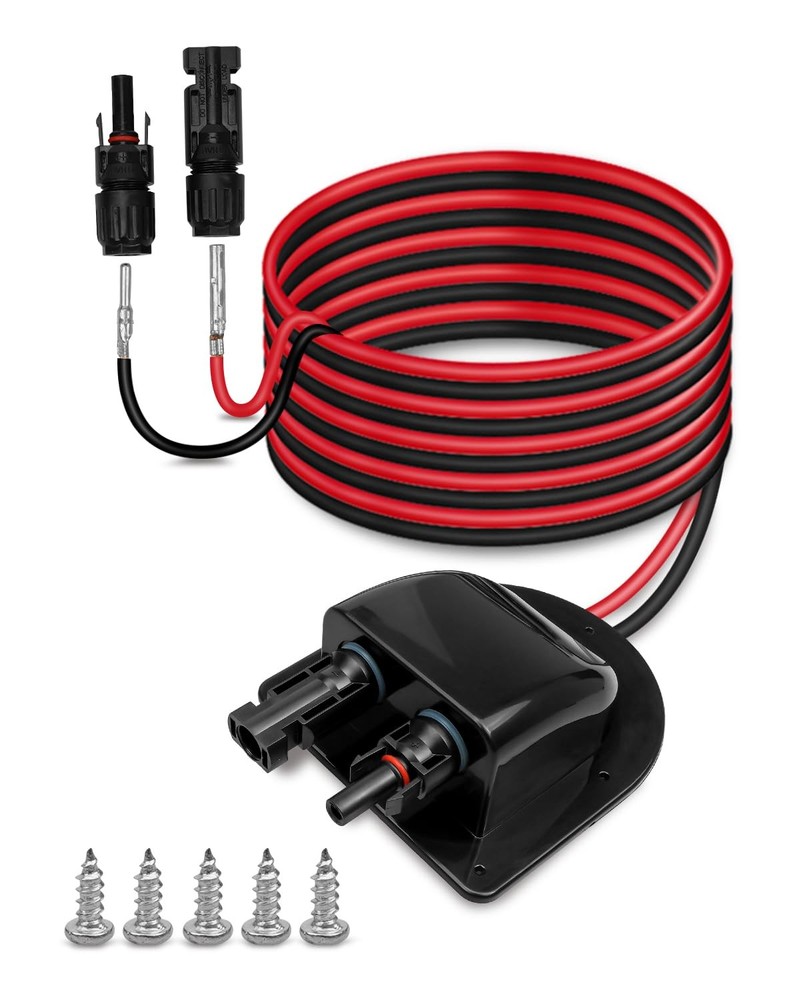 QNHEAY Waterproof Solar Connector Entry Gland Cable Junction Box Through RV R…