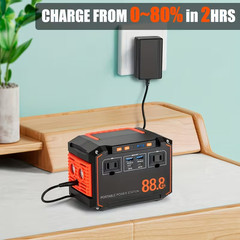 TAKKI 88Wh Portable Power Station 24000mAh Solar Generator AC DC USB Camping