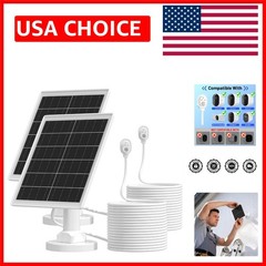 5W Solar Panel Charger for Arlo Cameras – 2 Pack with 13.1ft Waterproof Cable