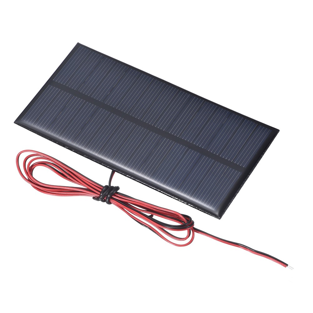 7.5V 0.75W 100mA Mini Solar Panels with Cable, 110 x 55mm