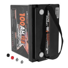 12V 100Ah LiFePO4 Lithium Battery fit for RV Marine Boat Low Temp Protection BMS