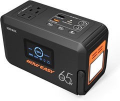 HOWEASY Portable Power Station 135W 270W Peak Solar Generator