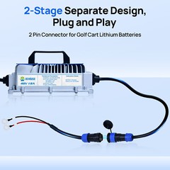 18A 48V Golf Cart Lithium LiFePO4 Battery Trickle Smart Charger Forklift Ship