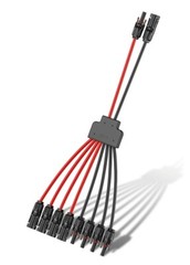 Tool-Free Solar Connectors for 2-3-4 Solar Panels, Water Proof