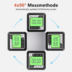 Digital Protractor with Magnetic Attachment for Hands Angle Measurement