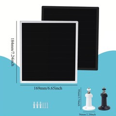 Solar Panel Charger for Ring Video Doorbell 3/3+/4, Battery Video Doorbell Pl…