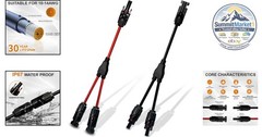 Solar Connectors Y Branch Adapter Cable Wire Plug Tool Kit