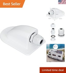 Weatherproof ABS Solar Cable Entry Gland Compatible With RV Boats Yachts Roof…