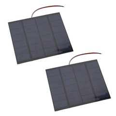 2PCS 1.5W 6V Small Solar Panels Monocrystalline Silicon DIY Solar Charging Panel