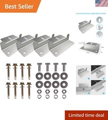Lightweight Aluminum Z Bracket Set for Easy Solar Panel Installation – Gray