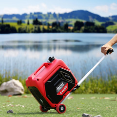 Portable Generator Wheel Kit with Telescopic Handle & Never-Flat Tires