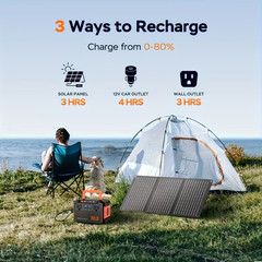 TAKKI 88Wh Portable Power Station 24000mAh Solar Generator AC DC USB Camping