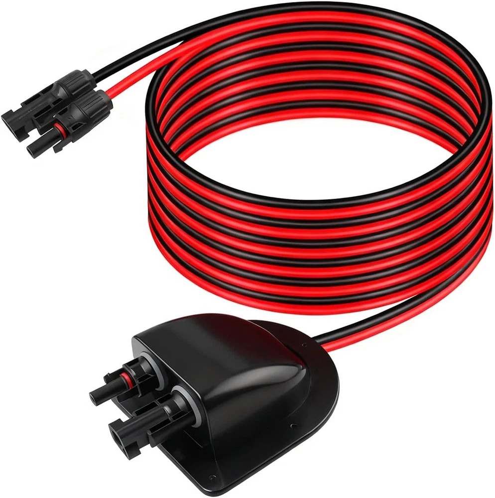 Solar Cable Entry Gland with 10FT 10AWG Solar Extension Cable MC4 Connectors Sol