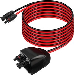 Solar Cable Entry Gland with 10FT 10AWG Solar Extension Cable MC4 Connectors Sol