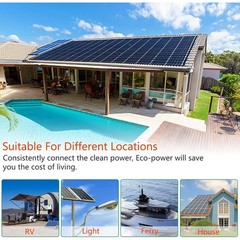 5FT Solar Extension Cable with Connectors for Solar Panel System Black Red