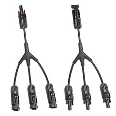 Solar Connectors Y Branch Parallel Adapter Splitter Solar Cable Wire Plug Tool