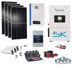 2.2KW Complete Offgrid Solar Kit + 5K Sol-Ark Inverter + 5.12KW OMO 48V Patriot