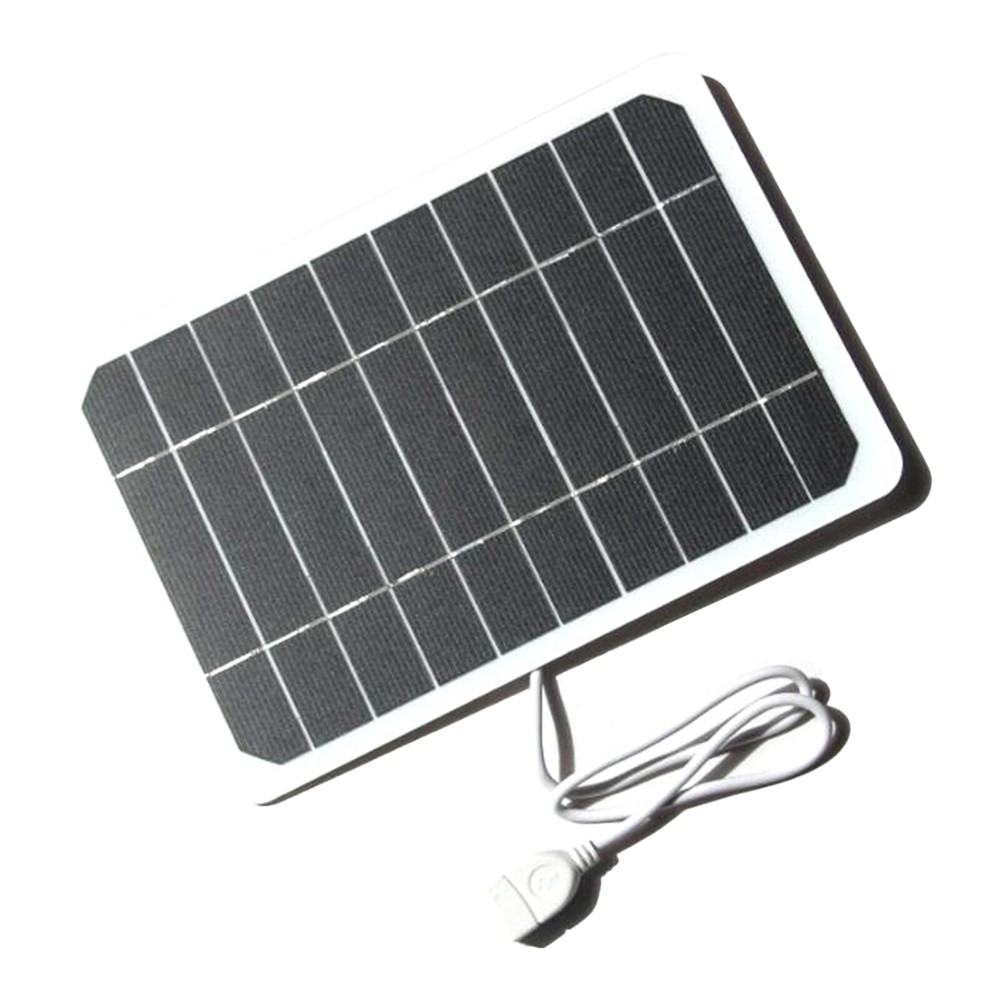 5W 5V Small Solar Panel with USB DIY Monocrystalline Silicon Solar Cell L4G3
