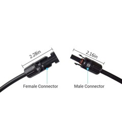 Versatile 15FT Weather-Resistant Solar Extension Cable for Efficient Power Setup