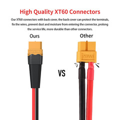 XT60 to O Ring Terminal Cable,10AWG XT60 Female to O Ring Connector Cable wit…