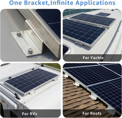 Z Brackets Solar Panel Mounting Kit (16 Pack) – Heavy Duty Corrosion-Resistant A