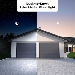 Feit Electric Outdoor LED Triple Head Solar Security Flood Lights with Motion Se