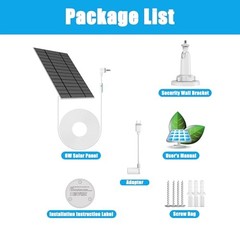6W Solar Panel Compatible with Ring Spotlight Cam 6W Solar Panel for Ring