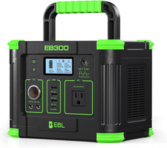 Portable Power Station 288.6Wh 330W Solar Generator Pure Sine Wave AC Output (60