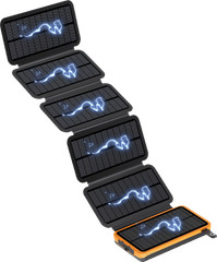 46800mAh Solar Power Bank Folding Solar Panel For Camping Mobile Phone Charger
