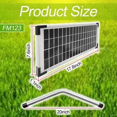 FM123 Solar Panel Kit Compatible Mighty Mule Gate Opener 10W