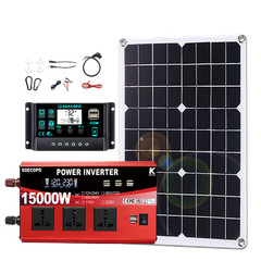 15000W Solar Power Kit with Accessories | 500W Panel + Controller + Inverter