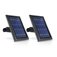 2-PACK Wasserstein Solar Panel for Arlo Ultra 2 Pro 3 & 4 Cameras Black OPEN BOX