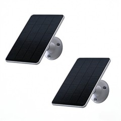 2 Pack Solar Panels Compatible with WYZE Battery Cam Pro, Solar Panels for Wir