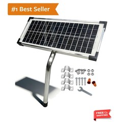 FM123 10 Watt Solar Panels Kit for Mighty Mule GTO PRO Automatic Gate Openers…