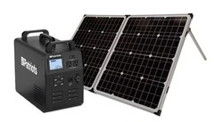 Portable Patriot Power Generator 1500 + 2 Portable Solar Panels 120V-12V-USB Out
