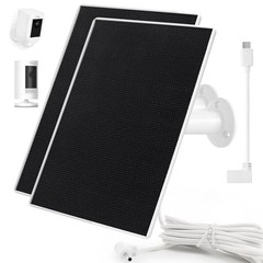 Ring Camera Solar Panel Charger, Compatible with Ri ng Stick Up Cam, Ri 2Pack